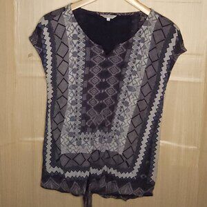 Lucky Brand Blue Knit Sleeveless Top Small